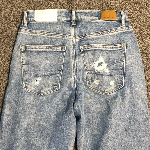 American Eagle Stretch Highest Waist '90s Boyfriend Jean Size 6 Regular NWT - Picture 4 of 8